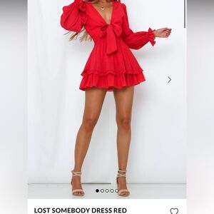 Hello Molly Lost Somebody Dress Red